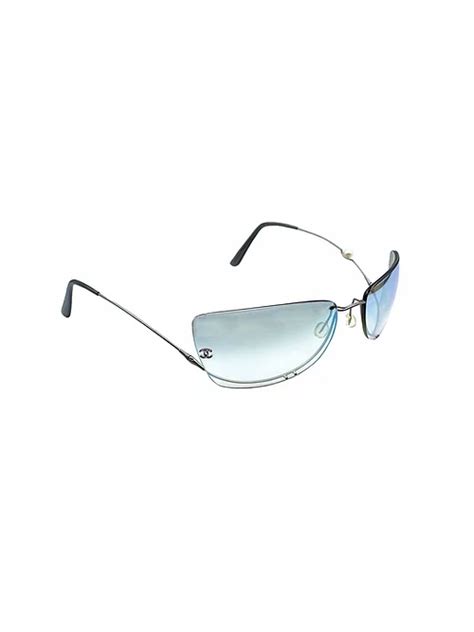 chanel rimless iridescent sunglasses|Chanel rimless sunglasses women.